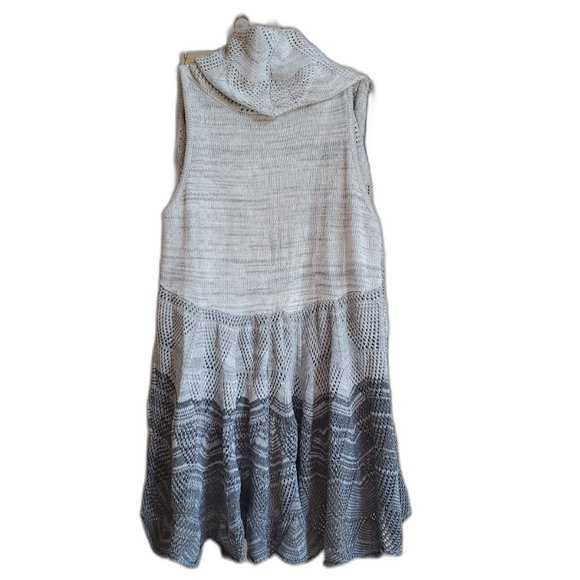 EUC Sioni Sleeveless Cardigan Duster Size Small - Picture 2 of 10